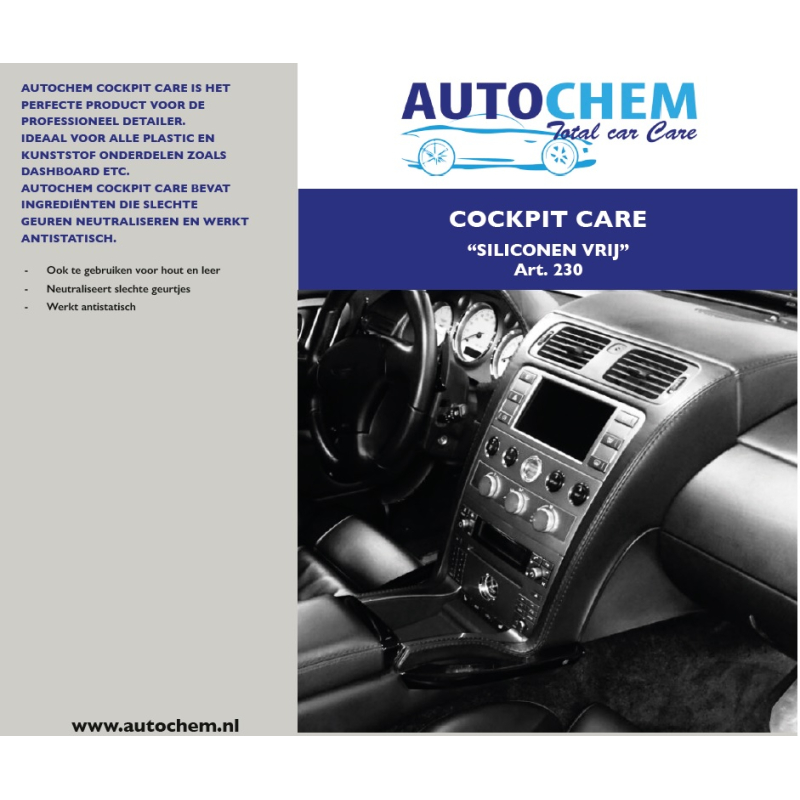 Autochem Cockpit Care "siliconen vrij"  - 5 ltr.